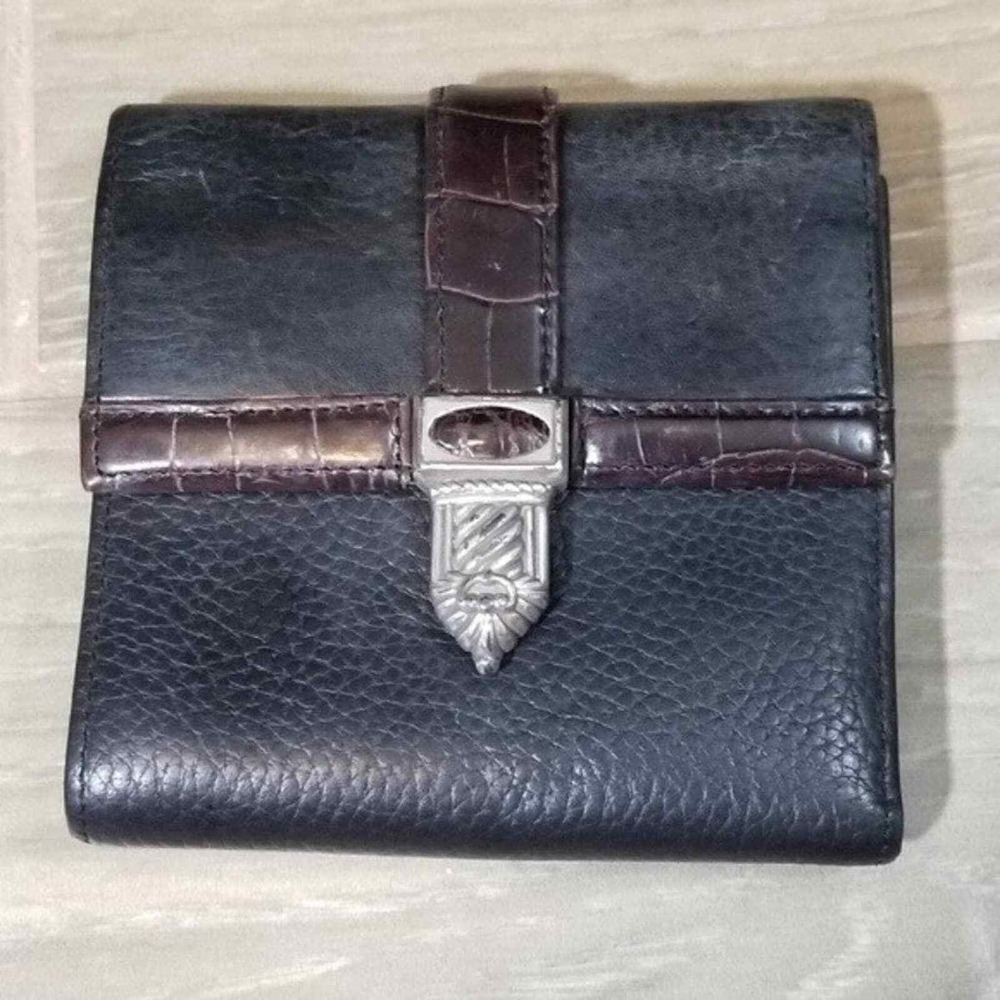 Brighton‎ vintage black and brown leather wallet